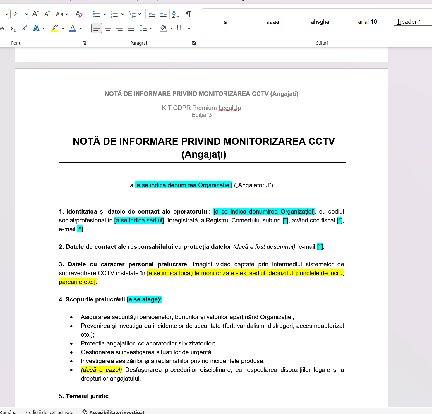 KIT GDPR - Camere CCTV la locul de muncă - imagine 5